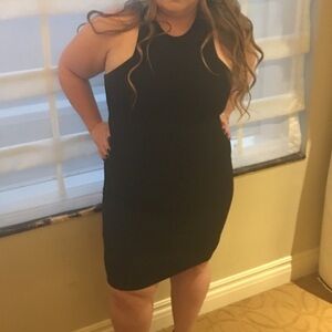 Felicity & Coco Elegant Black Backless Dress